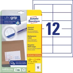   Etikett címke univerzális 4781 QuickPEEL 97x42,3mm 25ív fehér