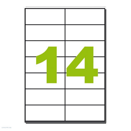 Etikett LCJ104 105 x 42,4 mm 100 ív KF10656