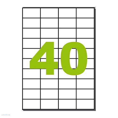 Etikett LCJ116 52,5 x 29,7 mm 100 ív Label KF00574