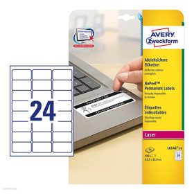   Etikett címke speciális L6146-20 eltávolíthatatlan 63,5 x 33,9 mm 20 ív Avery