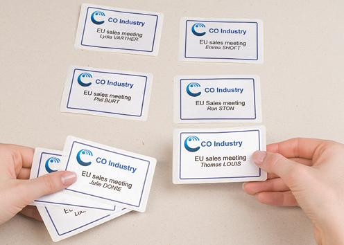 Etikett címke, speciális, visszaszedhető, textil, 63,5 x 29,6 mm, 20 ív, fehér, L4784-20 Avery