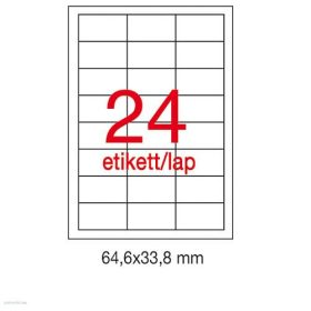 Etikett A1781 33,8 x 64,6 mm 500 ív Apli