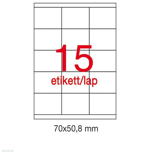 Etikett A1295 50,8 x 70 mm 100 ív Apli