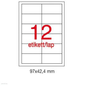 Etikett A1784 42,4 x 97 mm 500 ív Apli