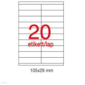 Etikett A1299 105 x 29 mm 100 ív Apli