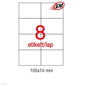 Etikett A1796 74 x 105 mm 500 ív Apli