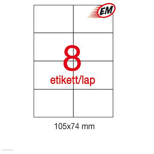 Etikett A1796 74 x 105 mm 500 ív Apli