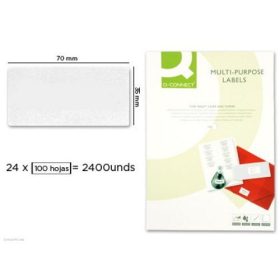 Etikett KF10645 70 x 35 mm 100 ív, 24 címkés Q-Connect