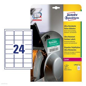 Etikett címke ultra ellenálló 63,5 x 33,9 mm Avery