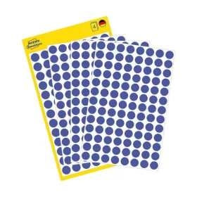   Etikett címke speciális visszaszedhető 3591, 8 mm 4 ív Avery kék