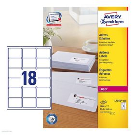   Etikett címke címzés L7161-100 C6 borítékra QuickPEEL 63,5 x 46,6 mm