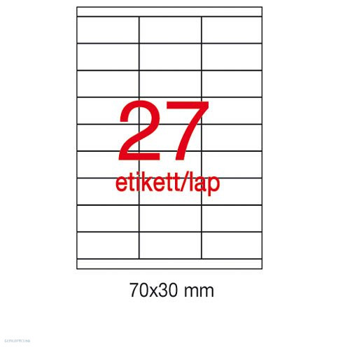 Etikett A1271 30 x 70 mm 100 ív LCA3133 Apli