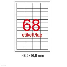 Etikett A1282 48,5 x 16,9 mm 100 ív LCA3128 Apli