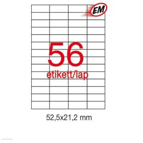 Etikett A1284 21,2 x 52,5 mm 100 ív LCA1284 Apli