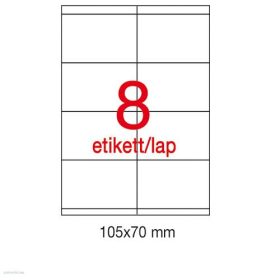 Etikett A1292 70 x 105 mm 100 ív LCA1292 Apli