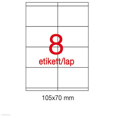 Etikett A1292 70 x 105 mm 100 ív LCA1292 Apli