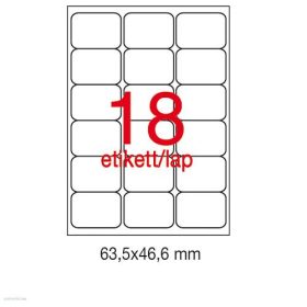 Etikett A2415 63,5 x 46,6 mm 100 ív kerekített sarkú