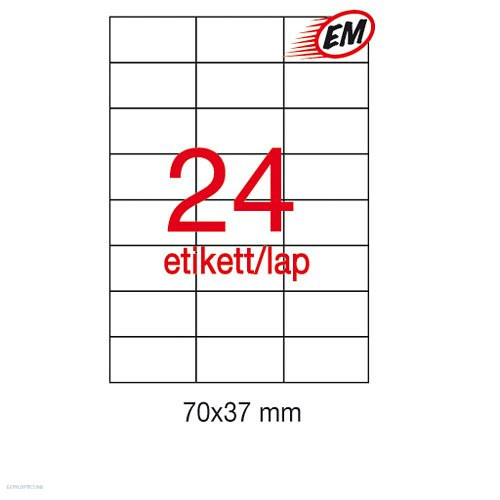 Etikett LCA10818 70 x 37 mm 25 ív Apli