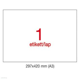 Etikett LCA11352 297 x 420 mm 100 ív Apli