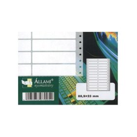 Etikett 88,9 x 23 mm/2 24 címke/ív 500 ív/doboz