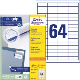   Etikett címke univerzális 3667-200 48,5x16,9mm 220ív Avery fehér