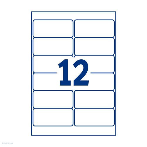 Etikett címke speciális L4743REV-100 visszaszedhető 99,1 x 42,3 mm 100 ív Avery