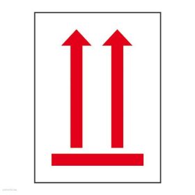   Etikett címke piktogram "A nyíllal megegyező irányba állítandó!" 74 x 100 mm Avery 7250