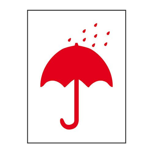 Etikett címke "Nedvességtől óvandó!" 74 x 100 mm Avery 7252