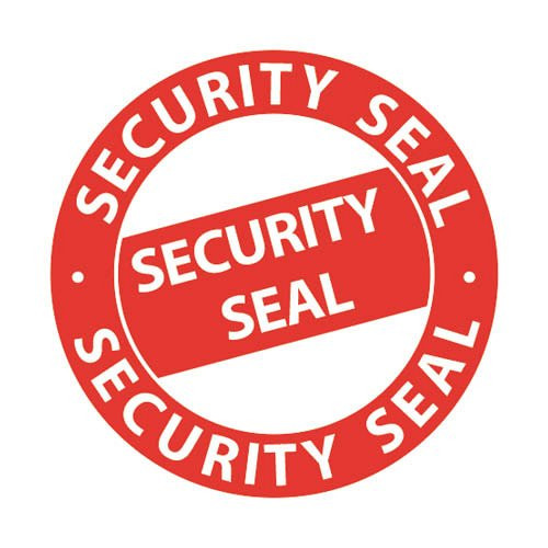 Etikett címke biztonsági lezárófólia "Security Seal" 38 mm átm. Avery 7312
