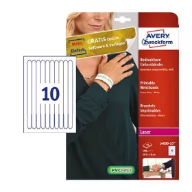   Etikett nyomtatható karszalag 265x18mmAvery 100db/dob fehér