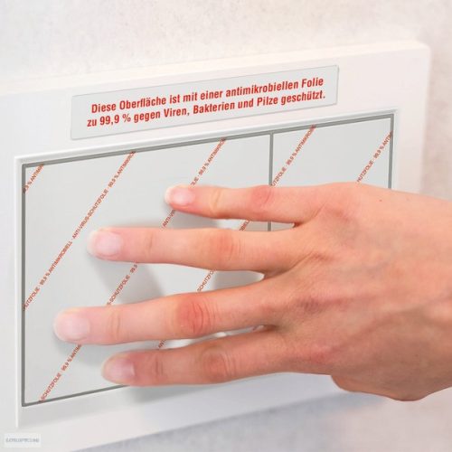 Etikett címke antimikrobiális L8012-10 210x148mm átlátszó 10 ív