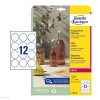 Etikett címke speciális L7787-25 víztiszta átlátszó kör 60mm 25ív Avery
