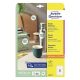 Etikett címke univerzális 6229-10 fehér körcímke 80mm 10 ív Avery
