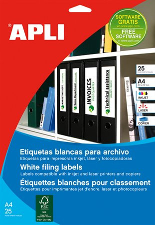 Etikett LCA1233 190x61mm 25ív APLI