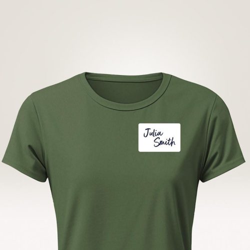 Etikett címke, visszaszedhető, textil, 80 x 54 mm, fehér, 51063 Avery