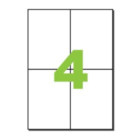   Etikett címke univerzális, Q-Connect KF15565, 105 x 148 mm, 200 lap, fehér