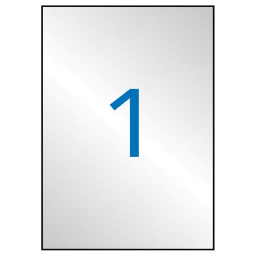 Etikett 210x297mm LCA10071 metál 20ív Apli