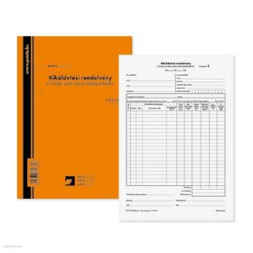   Kiküldetési rendelvény hivatali, üzleti út költségtérítéshez 25 x 2 lapos A4 álló B.18-73 új