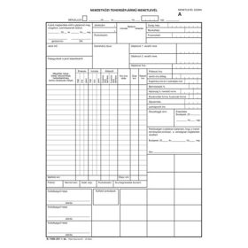 Nemzetközi tehergépjármű menetlevél B.7300-237