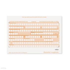 Átutalási megbízás 2 lapos garnitúra PFNY.11