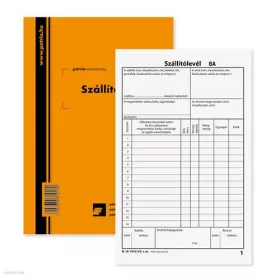   Szállítólevél 25 x 3 lapos tömb A/5 álló B.10-70/V/3 Pátria