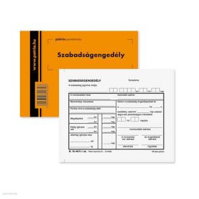 Szabadság engedély A6 50 x 2 lap B.18-49/V Pátria