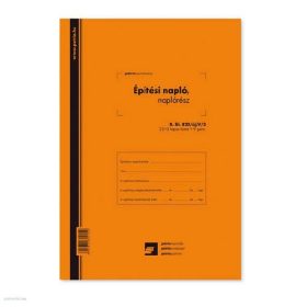   Építési napló 25x3 lapos tömb + 9 db 3 lapos garnitúra B.ETI.820/UJ/V/3/KAMI