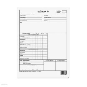 Előadói ív négyoldalas C.5230-182 Pátria