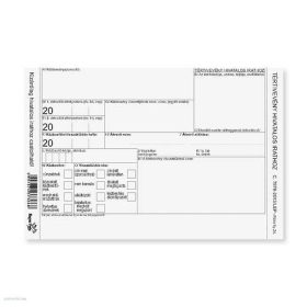   Tértivevény hivatalos irathoz íves új gépi C.7976-1/GP 2013