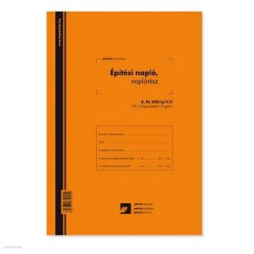   Építési napló 25x2 lap + 9 db 2 lapos garnitúra Pátria B.ETI.820/UJ/V