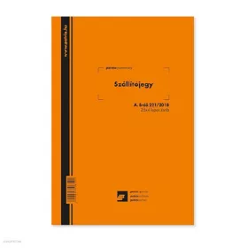 Szállítójegy tömb 25x4 lapos B/5 A.ERDO.221/2018
