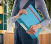 Iratrendező A/4 8cm LEITZ COSY Active polifoam nyugodt kék