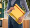 Iratrendező A/4 8cm LEITZ COSY Active polifoam meleg sárga
