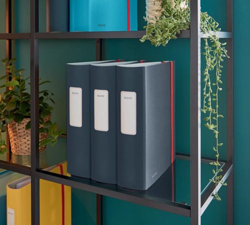 Iratrendező A/4 8cm LEITZ COSY Active polifoam bársony szürke